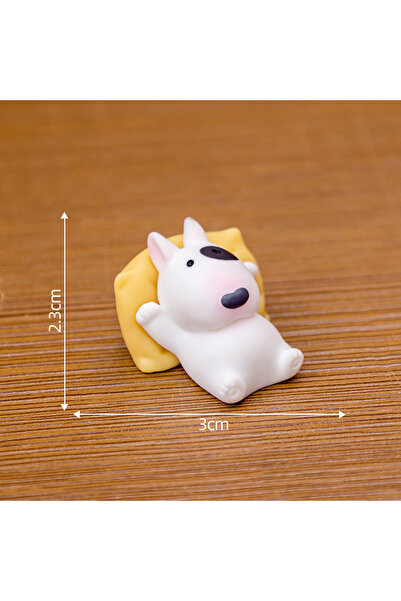 Choice3 E Cute Mini Bullhead Terrier Dog Figurines Micro Landscape﻿ Car Dashb...
