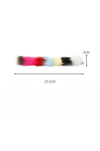Choice Multicolor Mouse Plush Cat Chew Squeaky Toy Mice Bite-resistant Teeth ...