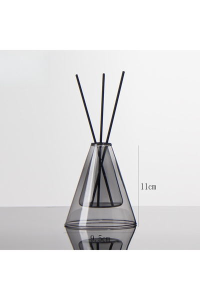 Choice7 Style B-Grey Double Layer Triangle Glass Aromatherapy Glass Bottle fo...