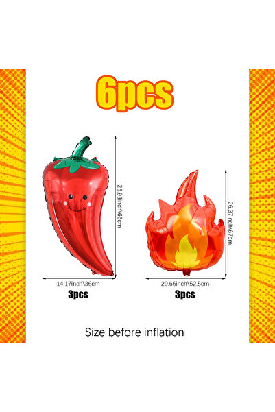 Choice Other 6pcs 6pcs Chili Flame Aluminum Foil Ballo Cooking Competition Pa...