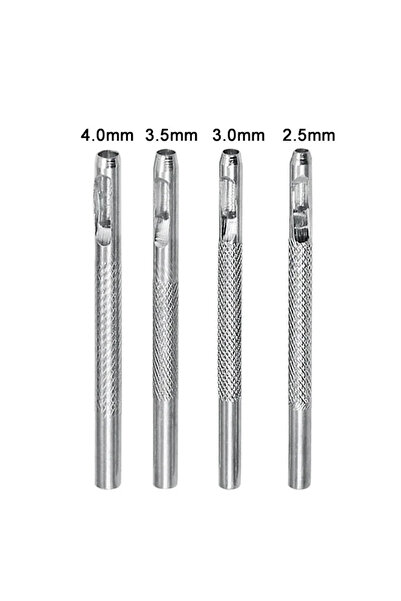 Choice 4pcs 4pcs Leather Hollow Punch, Leather Goods Belt Punch Round Punch, ...