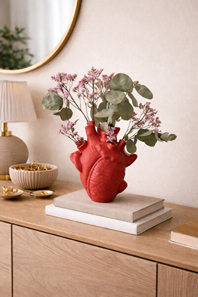 Vescarri Anatomical Heart Vase – Modern Artistic Decorative Heart Design Flow...
