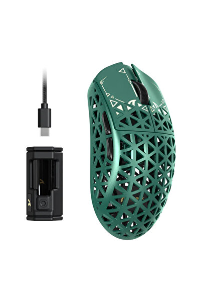 Choice ماوس الألعاب اللاسلكي R5 Ultra Green ATTACK SHARK R5 Ultra المصنوع من ...