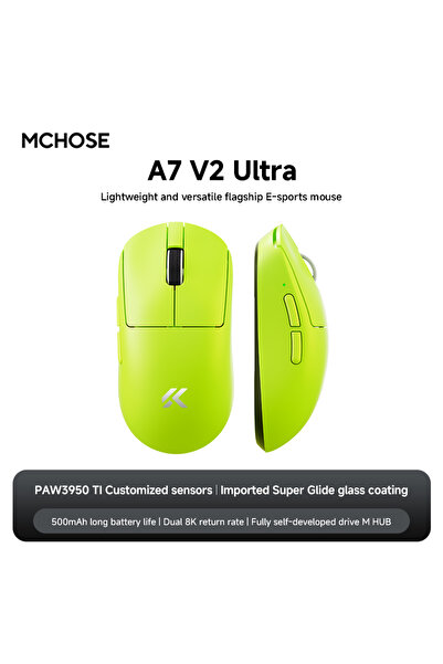 choice2 Green A7 V2 Ultra NEW MCHOSE A7 V2 E-sports mouse wireless Bluetooth ...