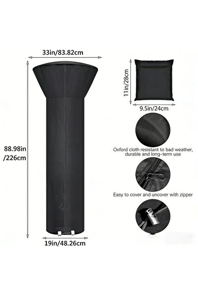 Choice1 غطاء مقاوم للماء والشمس لسخان الفناء، واقٍ كامل التغطية ومقاوم للغبار...