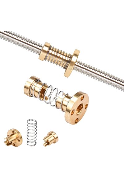 Choice3 4 قطع من صواميل منع الارتداد T8 لإزالة الفجوة، صواميل قضيب ملولب بناب...