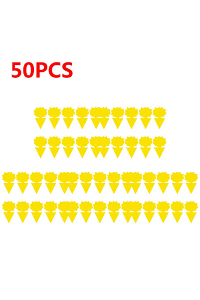 Choice18 50 قطعة من مصائد دوار الشمس اللاصقة، 50-10 قطع، مصيدة ذباب الفاكهة، ...