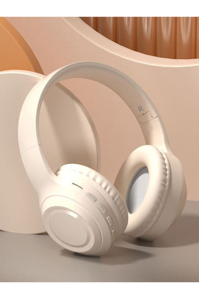 Choice1 سماعات رأس لاسلكية للألعاب بتقنية بلوتوث، لون بيج، سماعات رأس بلوتوث ...