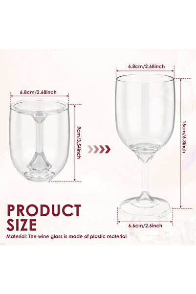 Choice Transparent color 1PC Portable Wine Glass Goblet Collapsible Unbreakab...
