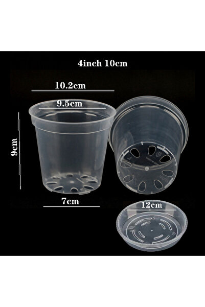 Choice3 ٥ قطع ١٠ سم، ٥ قطع ١٠-٢٣ سم، أصيص زراعة دائري للمنزل والحديقة، متين، ...