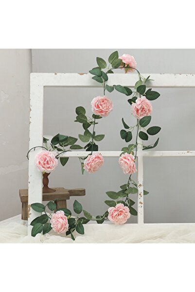 choice2 زهرة الفاوانيا حرير الكبيرة الفاخرة باللون الوردي، بطول 204 سم، مصنوع...