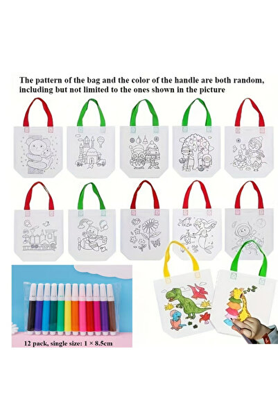 Choice 23.8x22.5cm 12-bag add 12-marker 24pcs(12 bags+12 markers), DIY Graffi...