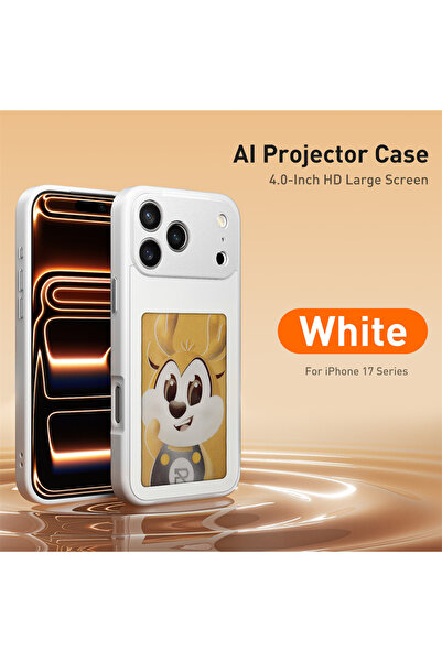 Choice6 جراب هاتف أبيض مزود بتقنية NFC وتقنية الذكاء الاصطناعي لهاتف iPhone 1...