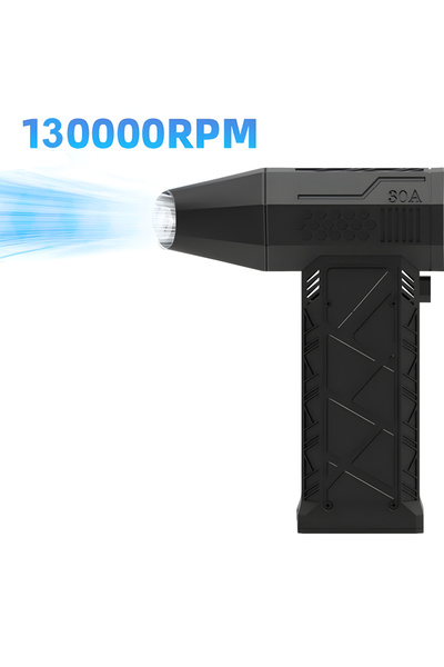 Choice Black Black Compressed Air Duster Electric Rechargeable Cordless Air B...