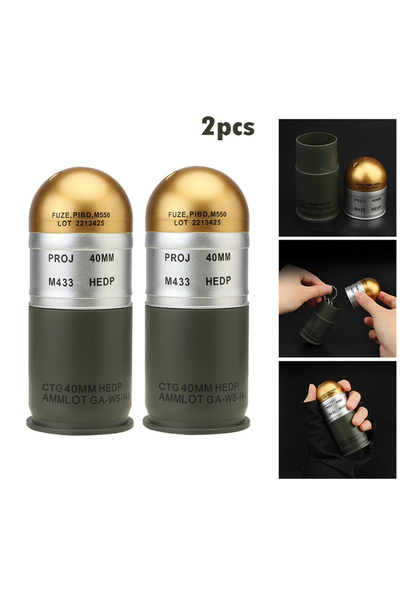 Choice قطعتان/قطعة واحدة/قطعتان/3 قطع من خرطوشة M433 HEDP 40 مم، نموذج قنبلة ...