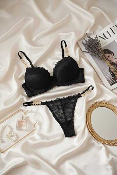 B&S BELVİA SECRET ZİNCİRLİ İÇ ÇAMAŞIRI TAKIMI