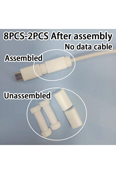 Choice One size 8PCS Mobile Phone Charging Cable Protective Case, Smartphone,...