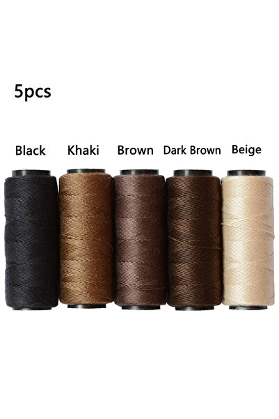 Choice 5pcs mixed 5/3Rolls 5 Color Sewing Threads Using for Hand Sewing Hair ...
