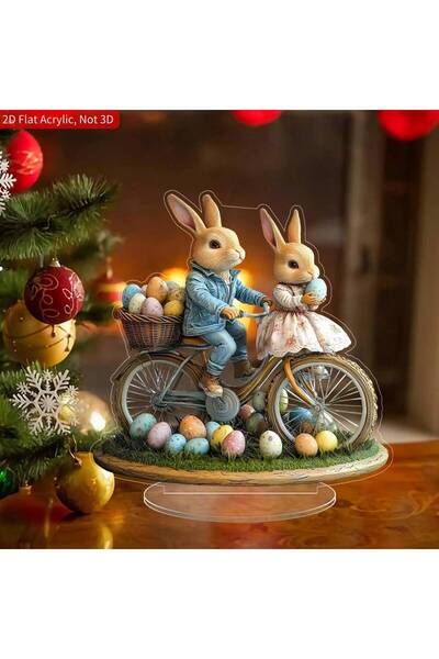 Choice زينة على شكل أرنب، زينة طاولة على شكل أرنب عيد الفصح ومنزل أرنب. مصنوع...