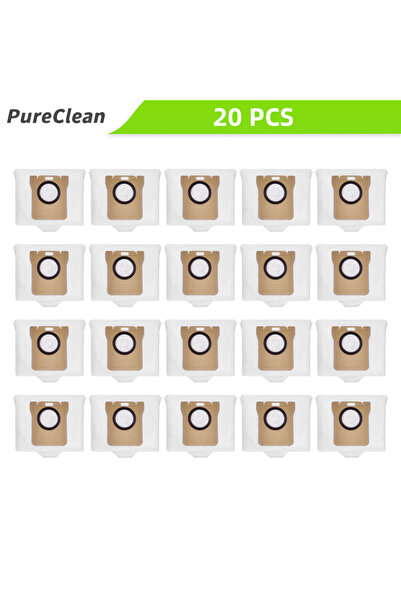 choice2 20 قطعة أكياس غبار لـ Dreame L10s Ultra/L20 Ultra/L10 Ultra/X40 Ultra...