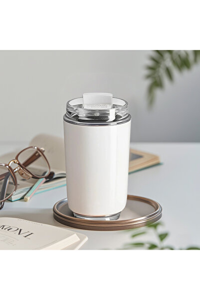 Choice 240ML white 240ML Tumbler Thermos Cup Milky White Coffee Mug Car Insul...