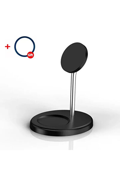 Choice حامل شحن لاسلكي مغناطيسي مطور من فيكيفون، أسود اللون، بقوة 30 واط، ثنا...