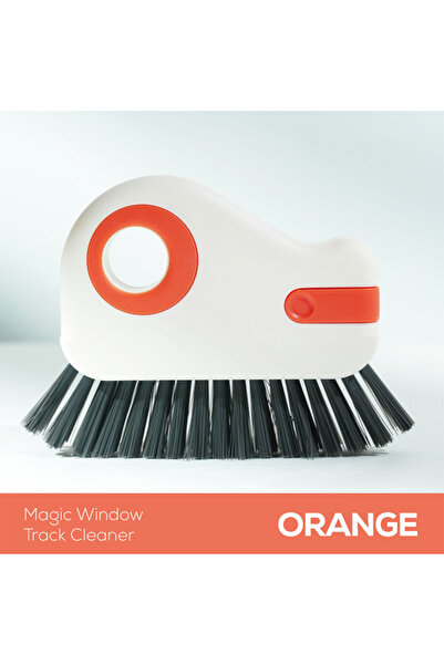 Choice فرشاة تنظيف الفجوات في الأخدود البرتقالي، أداة فتح الأرضية، فرشاة إطار...