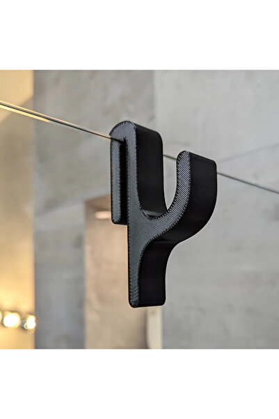 Choice1 Black 3D Shower Door Towel Hook for 8mm Glass Doors Bathroom Hanger f...