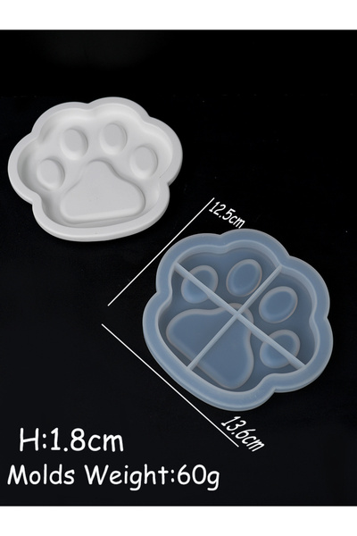Choice cat claws Cute Cat Claw Tray Silicone Mold DIY Handmade Ashtray Coaste...