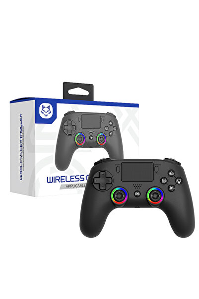 Choice1 RGB Black For PS5 Wireless Bluetooth Game Controller With Dual Vibrat...