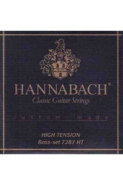 Hannabach مجموعة أوتار الجيتار الكلاسيكي 7287ht مكونة من 3 قطع (مجموعة باس اح...