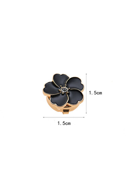 Choice4 Black 1 Piece Button Cover Cufflink Colorful Flower Diamond Button Co...