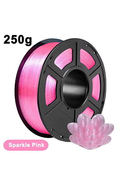 Choice Crystal Pink 250g 250g 1Kg PLA Crystal Sparkle Pink 3D Printer PLA Fil...