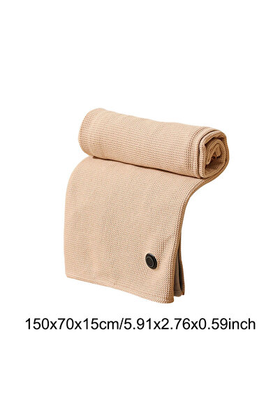 Choice1 بطانية كهربائية قابلة للارتداء بلون الكاكي مزودة بمنفذ USB وبطارية طا...