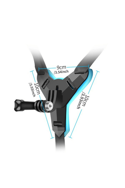 Choice1 حامل تثبيت على ذقن خوذة الدراجة النارية، قطعة واحدة، أزرق، قطعة واحدة...