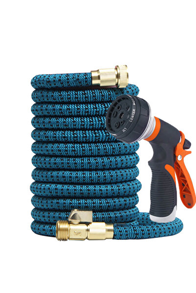 Choice1 خرطوم حديقة سحري قابل للتمدد بطول 100 قدم وقطر 3/4 بوصة، لون أزرق بحي...