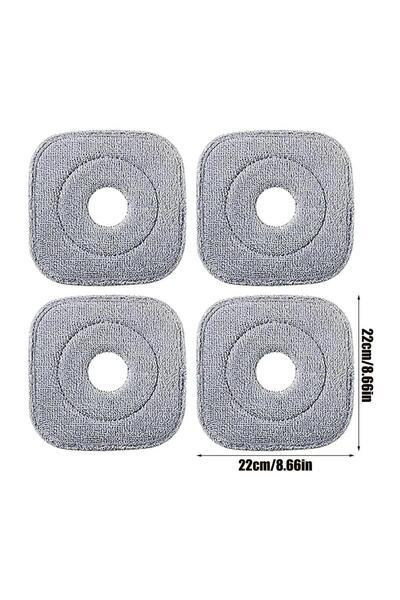 Choice عبوة من 4 قطع من وسادات إعادة تعبئة ممسحة من الألياف الدقيقة، وسادات ب...