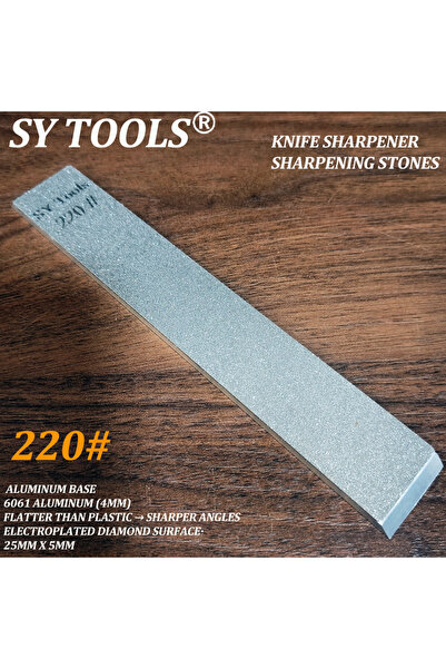 Choice4 158X25MM 1pc 220 Grit Diamond Sharpening Stone with 6061 Aluminum Bas...