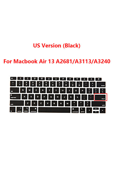 Choice13 Black (6) Silicone Keyboard Cover For Macbook Pro Air 13 14 15 2020 ...