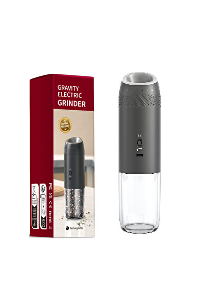 Choice KYMQ-71A 1/2PCS Electric Salt And Pepper Grinder with LED Light Gravit...