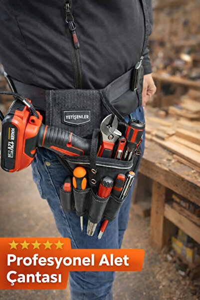 YETİŞENLER Bel çantası Alet çantası Reflektörlü Profesyonel Alet Bel Çantası ...
