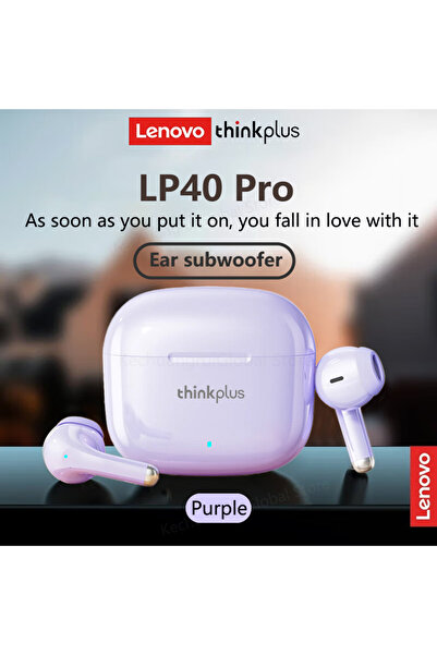 Choice4 سماعات لينوفو بيربل LP40 برو اللاسلكية بتقنية بلوتوث 5.4 TWS ستيريو ه...