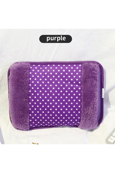 Choice حقيبة ماء ساخن كهربائي شتوي بنفسجي G530A (220 فولت، 500 واط) - نمط منق...