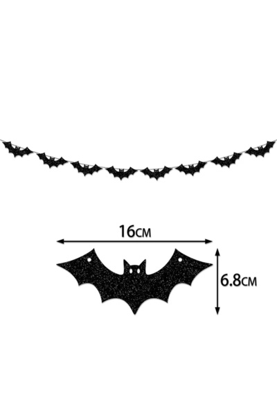 Choice1 Bat Halloween Party Banner Garlands Cartoon Ghost Bat Spider Hanging ...