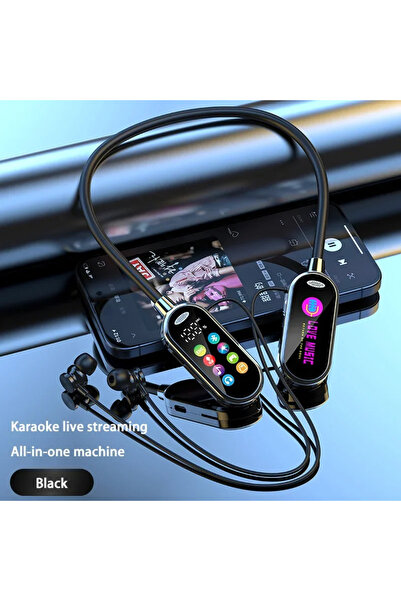 Choice سماعات أذن لاسلكية بلوتوث سوداء من فيكيفون، تُعلق حول الرقبة، مزودة بخ...