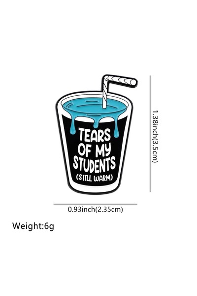 Choice مقاس واحد، دموع طلابي، اقتباس، دبوس مينا على شكل حيوان، دبابيس طية صدر...