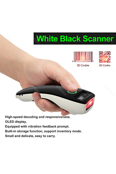 Choice black 2D Barcode Scanner Mini 3-in-1 Usb Bluetooth 2.4G Wireless Porta...