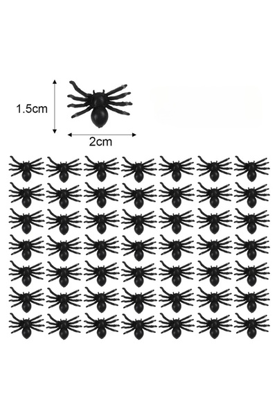 Choice3 300PCS little spider Wholesale Mini Fake Black Spiders Halloween Deco...