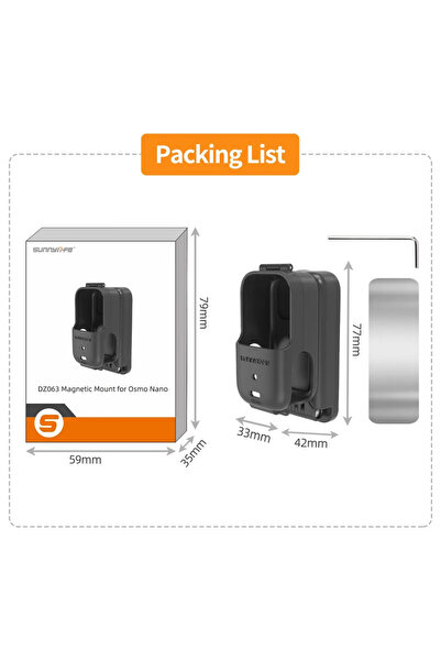 Choice قاعدة حامل مغناطيسي قابل للطي نانو، قاعدة تثبيت زاوية محمولة لكاميرا D...