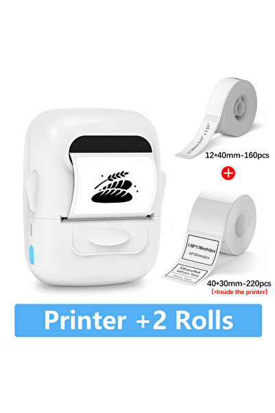 Choice1 White Add 1 Roll Marklife P50 Mini Label Printer Support Portable The...